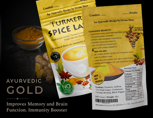 Turmeric Spice Latte | Divine Haldi Doodh