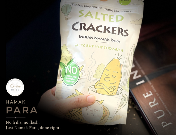 Vegan Salted Crackers | Indian Namak Para | Tea and Coffee Snack