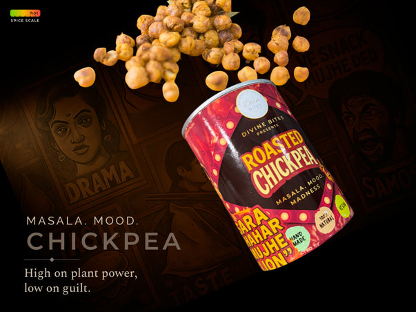 Roasted Spicy Chickpea | Vegan Snack High on Protein | 200g