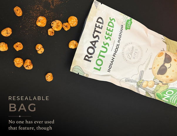 Vegan Roasted Lotus Seeds (Foxnut - Makhana) - A Clean, Natural Superfood Snack
