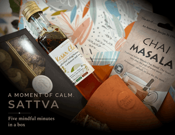 Sattva Gift Box | Ayurvedic Chai, Sharbat & Mithai with Clay Kulhad