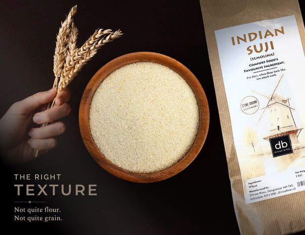 Indian Suji (Semolina) | Stone-Ground in a Dutch Windmill | 1 KG