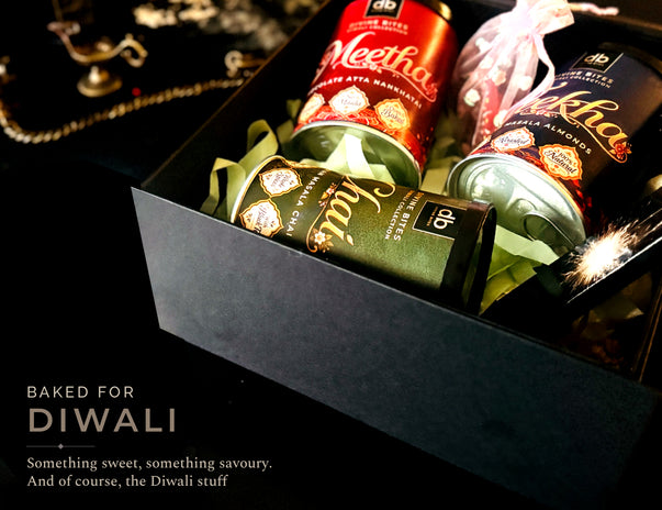 Diwali Cookies & Nuts Gift Box | Festive Aluminum Tins