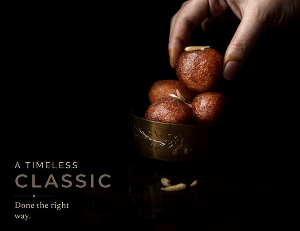 Gulab Jamun 2.0 - Filled with Mawa, Pistachio and Saffron