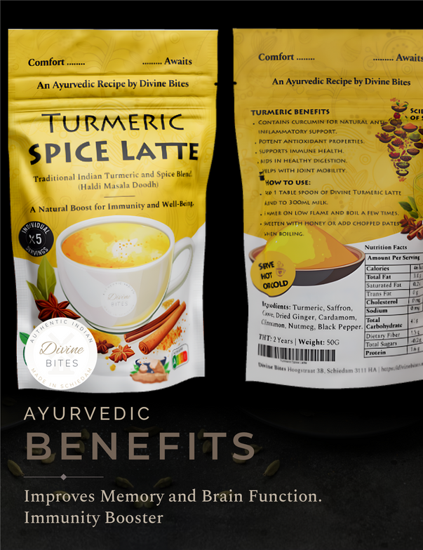 Turmeric Spice Latte | Divine Haldi Doodh