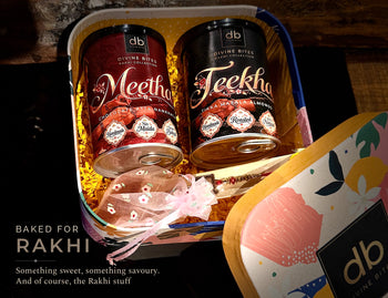 Rakhi Cookies & Nuts Gift Box | Festive Cans