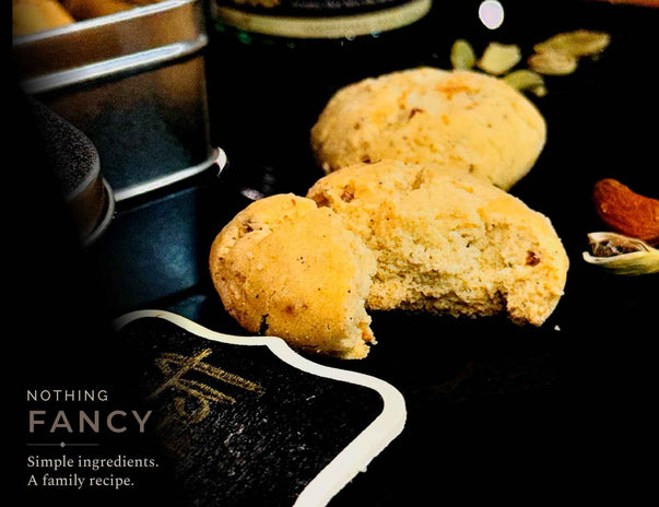 Cardamom Nankhatai - Elaichi Biscuit